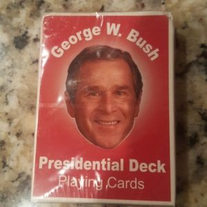 George W. Bush playing cards.